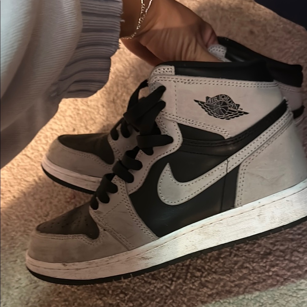 Nike Air Jordan Black and Gray High-Tops